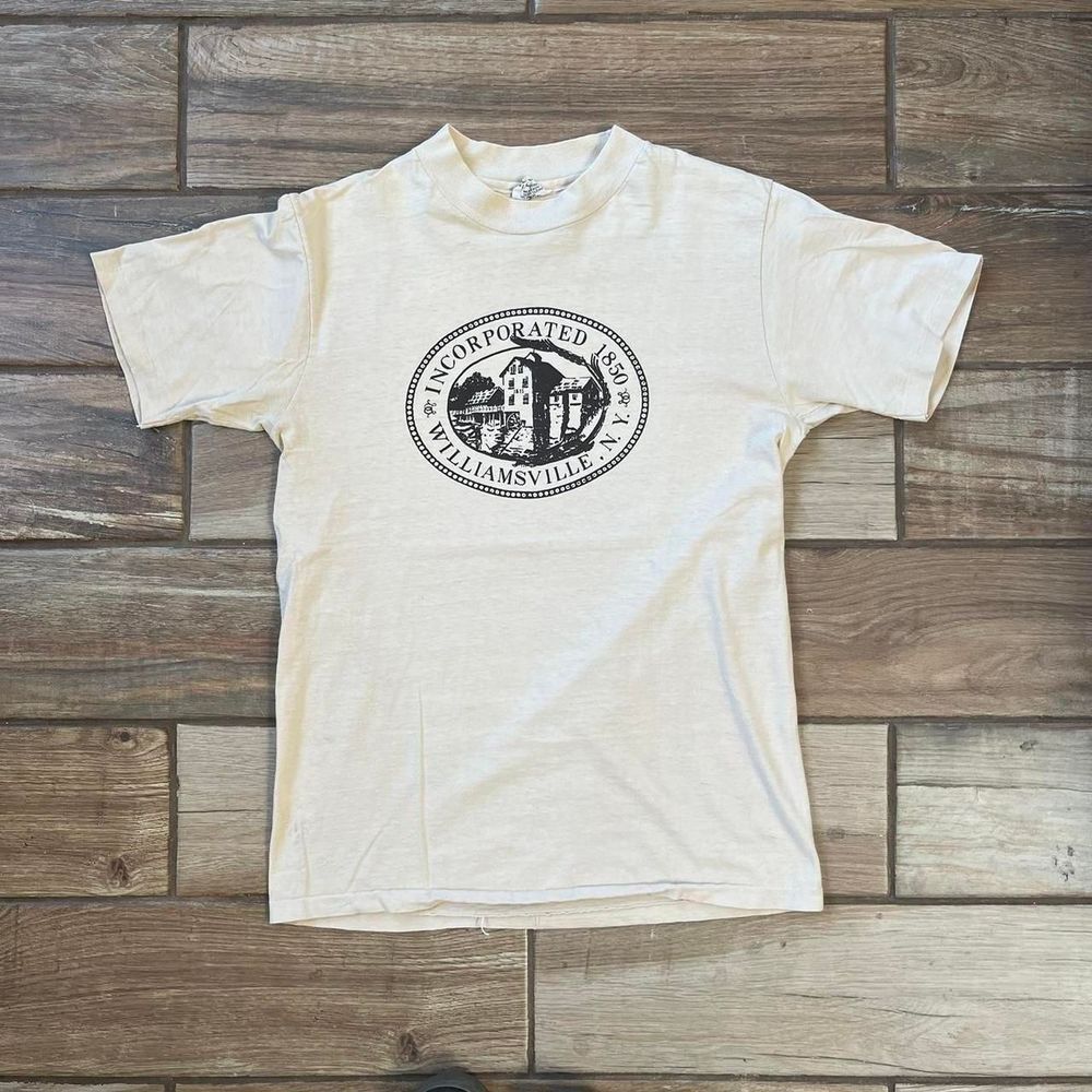 vintage williamsville new york 1970s t shirt 959e